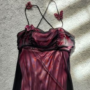 Spaghetti straps evening dress size 4